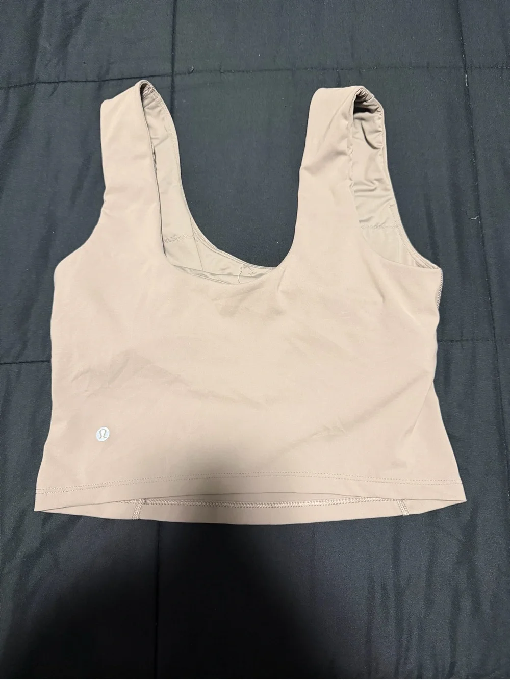 Women’s Lululemon Scoop Neck Cropped Tank Top - Beige